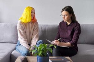 Woman Learning About Benzo Addiction Treatment Program