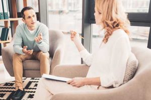 Man Receiving Relapse Prevention Therapy