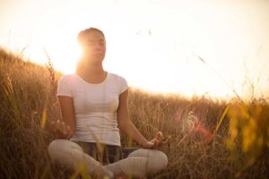 woman participating in a holistic therapy program